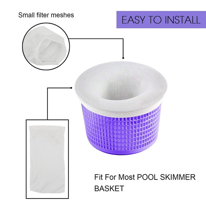 Coopache 30-Pack of Pool Skimmer Socks - Filters Baskets, Skimmers Cleans Debris and Leaves for In-Ground and above Ground Pools - Image 4